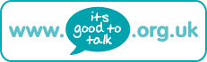 About Me. its good to talk logo